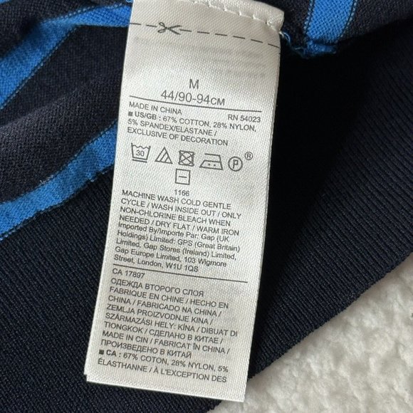 NWT Banana Republic Women's Preppy Stripe Ooh La La Sweater Size 14 Blue $79.50 - Picture 8 of 8